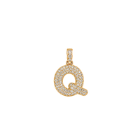 Pave Gold Initials
