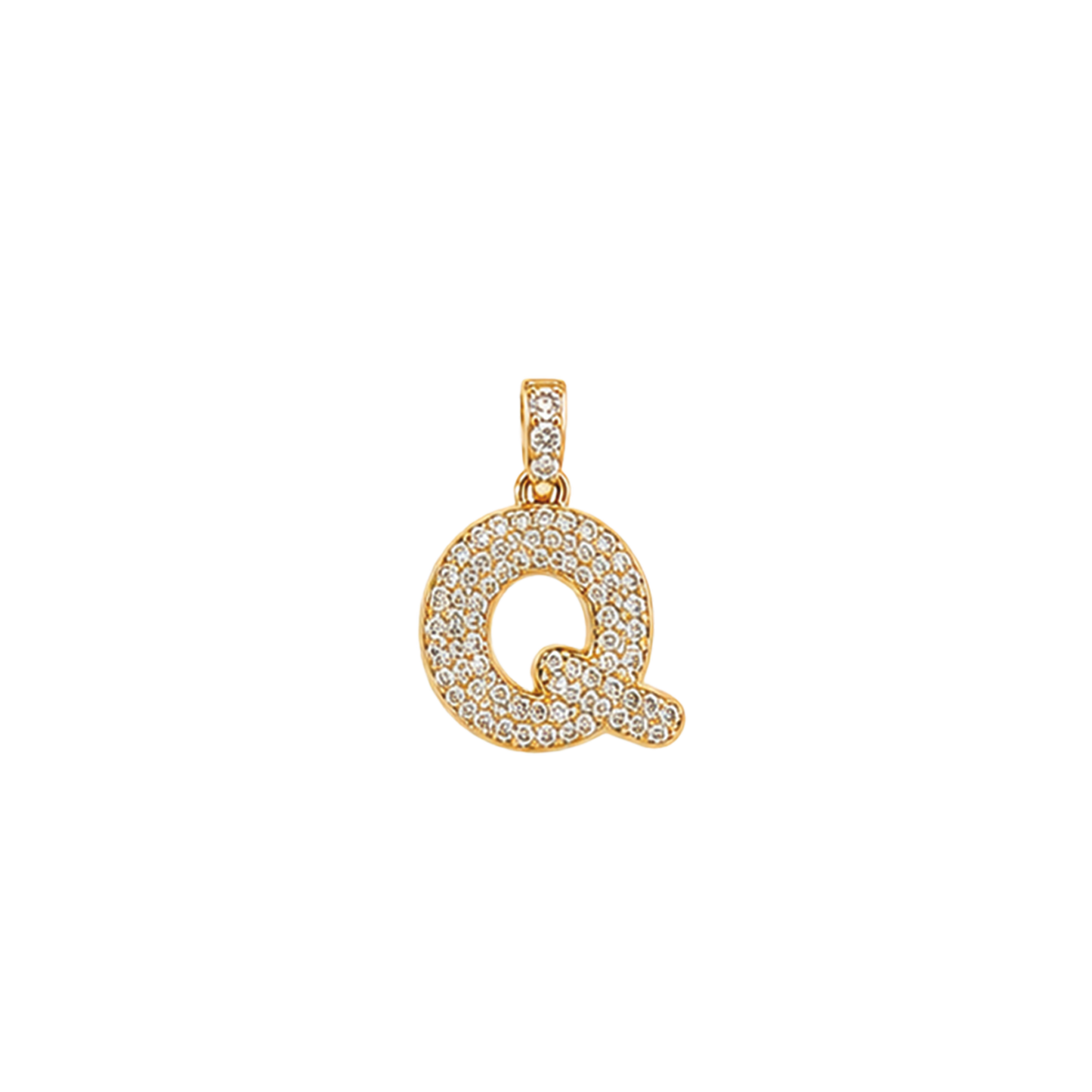 Pave Gold Initials
