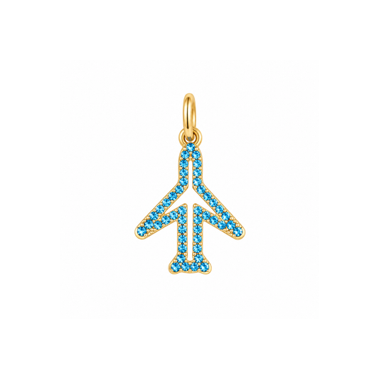 Blue Pave Airplane