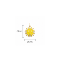 Enamel Face Sun