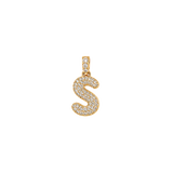Pave Gold Initials