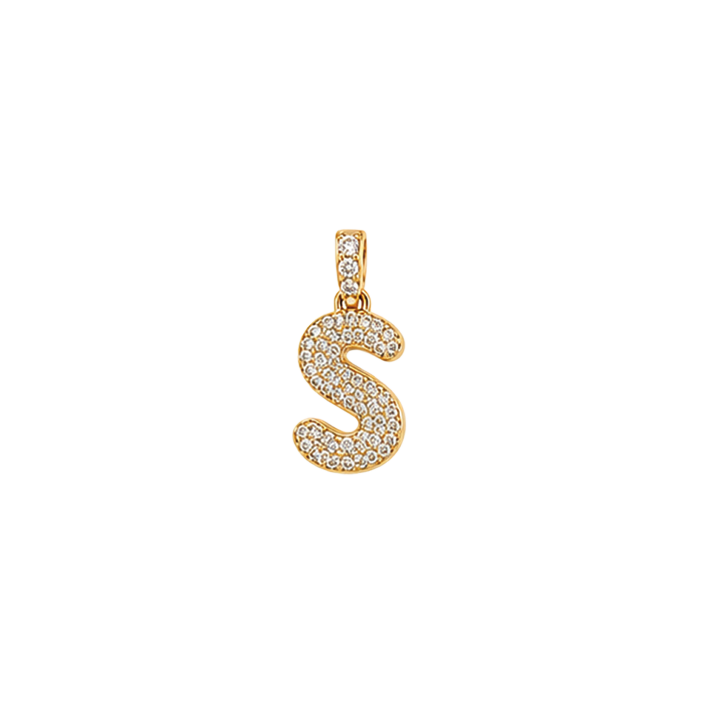 Pave Gold Initials