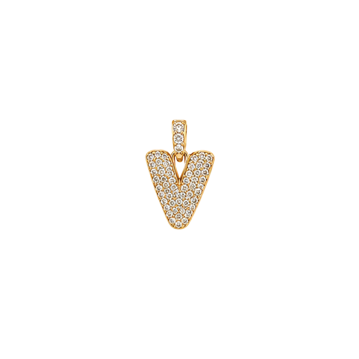 Pave Gold Initials