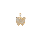 Pave Gold Initials