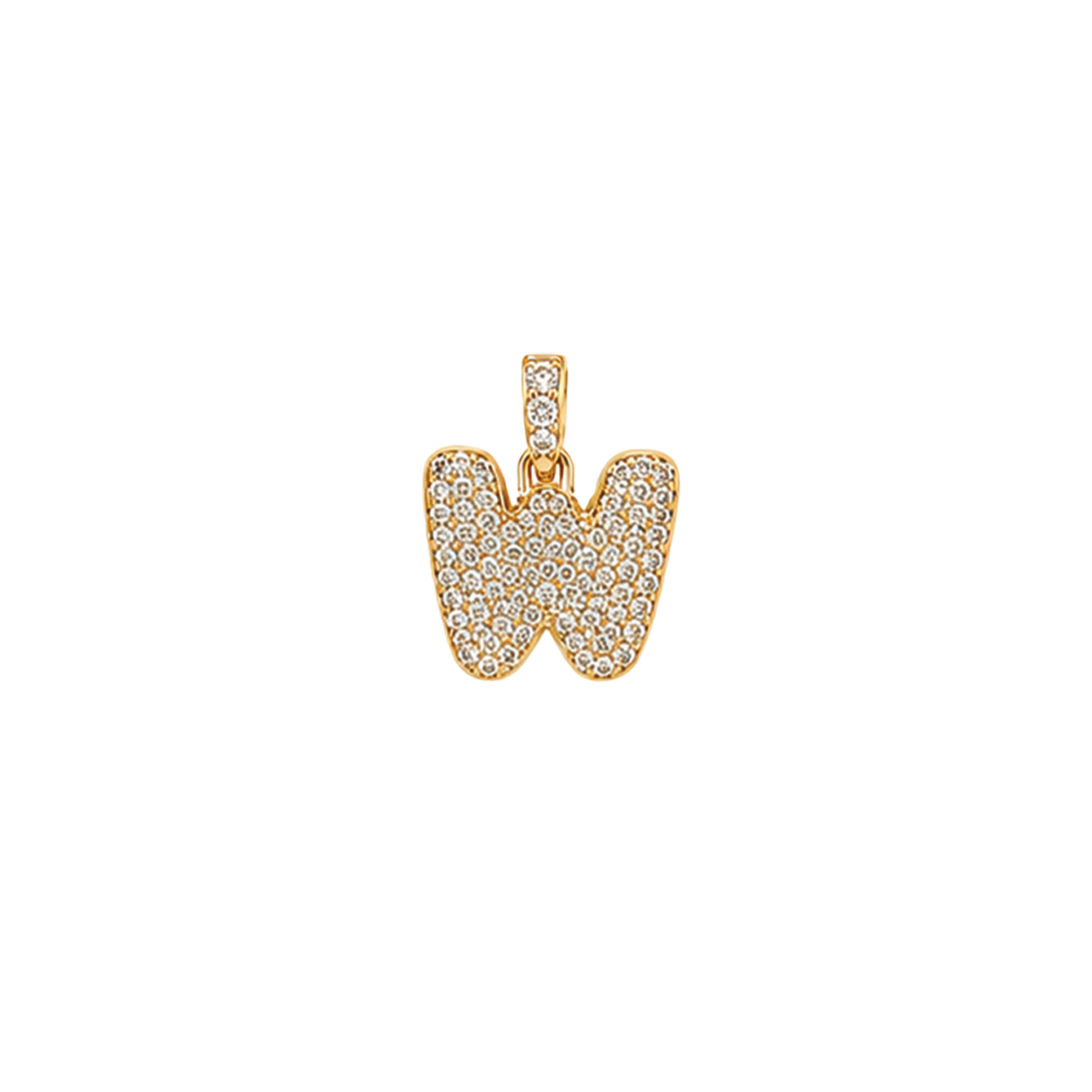 Pave Gold Initials