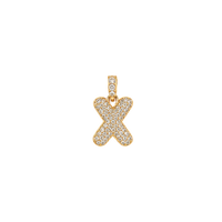 Pave Gold Initials