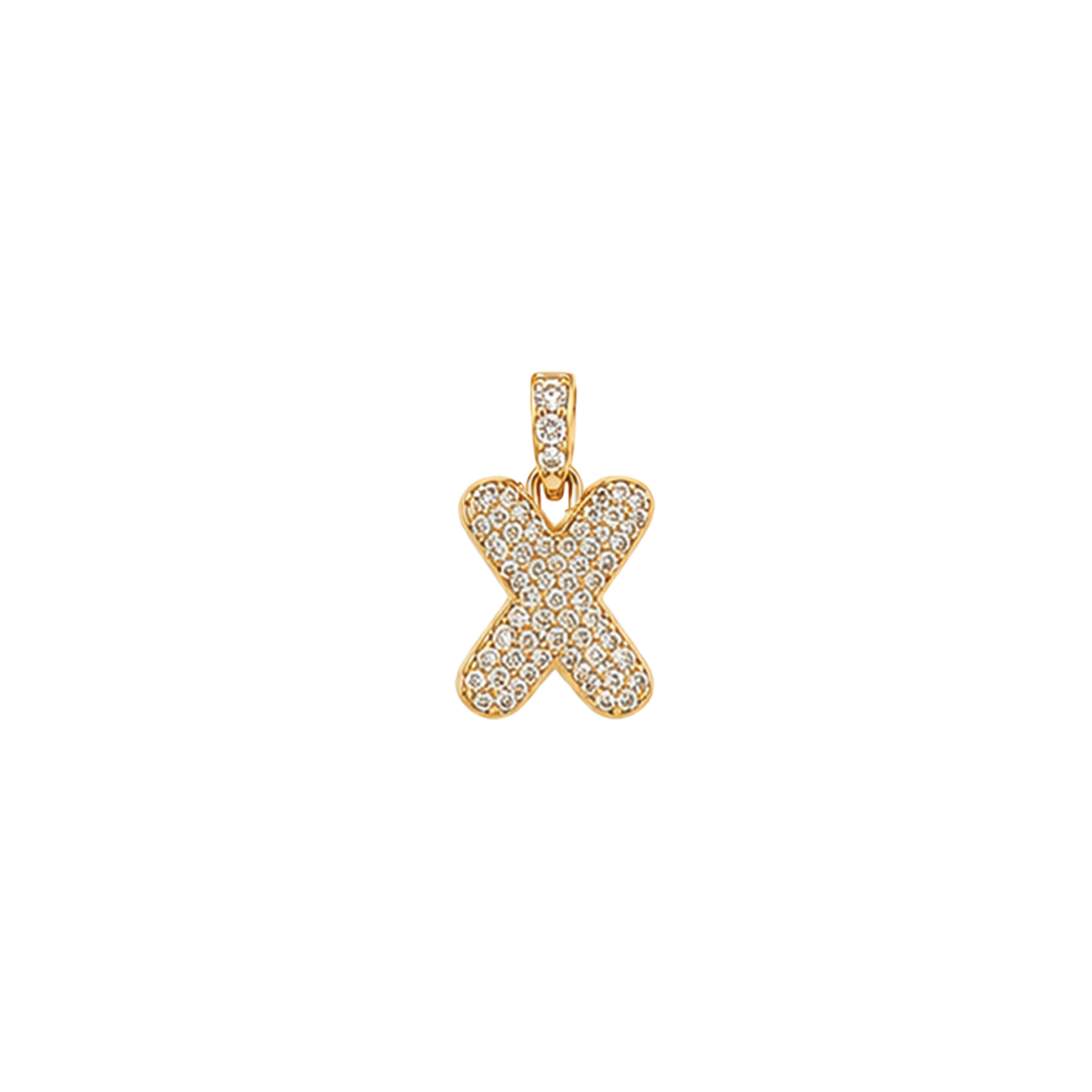 Pave Gold Initials