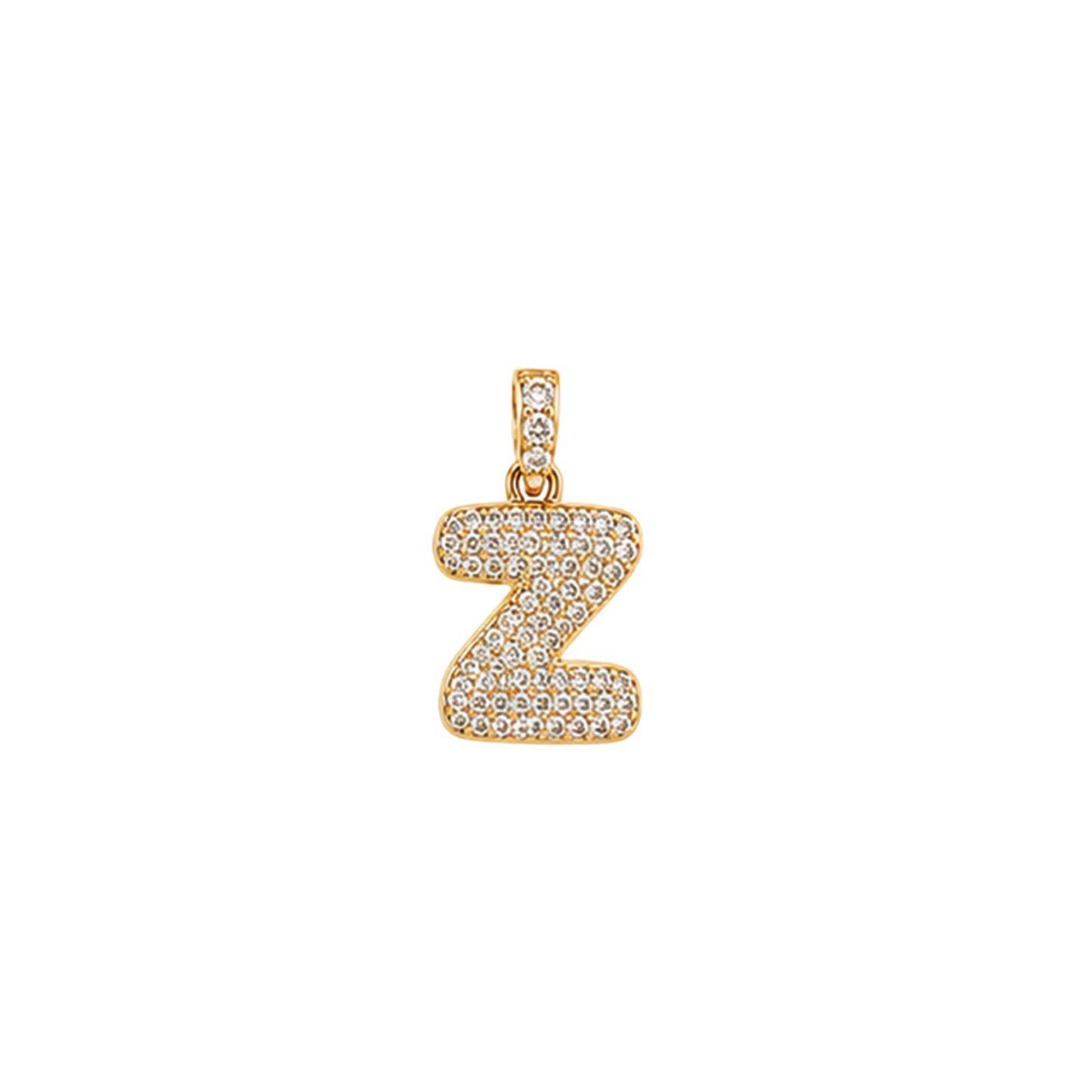 Pave Gold Initials